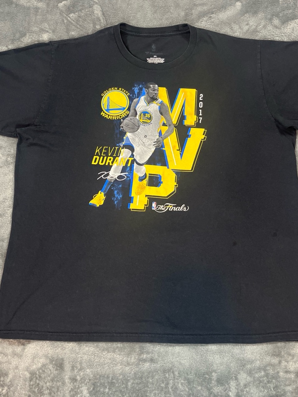 Fanatics Black Kevin Durant Golden State Warriors MVP Graphic Tee